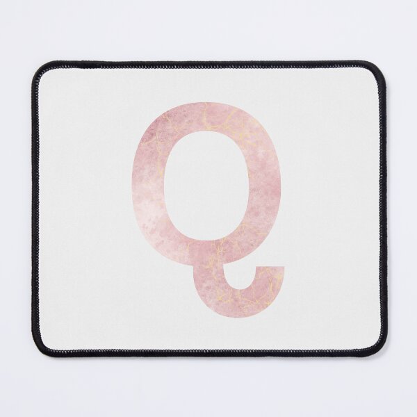 Item preview, Initial Q with pink marble effect designed and sold by alessiazoe.