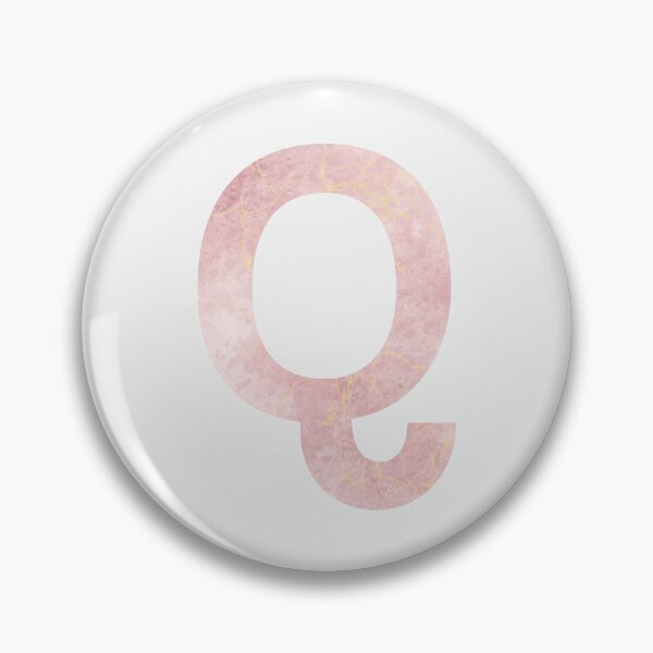 Item preview, Initial Q with pink marble effect designed and sold by alessiazoe.