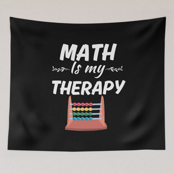 Item preview, Math is my therapy, funny mathematics life saying or quote designed and sold by NBSStore.