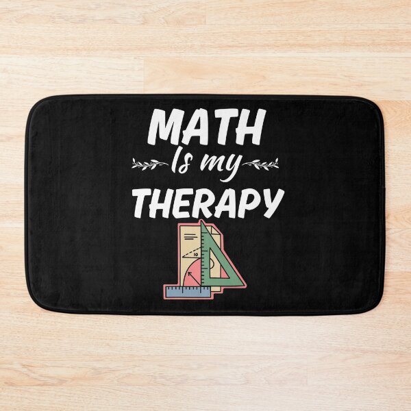 Item preview, Math is my therapy, funny mathematics life saying or quote designed and sold by NBSStore.