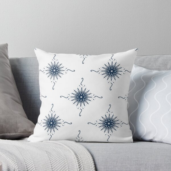 Item preview, Dark Blue Stars and Ribbons on White Co-ordinate designed and sold by KathyLav.