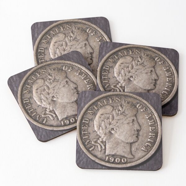 Item preview, 1900 O Barber Dime VF designed and sold by coinsxcrochet.