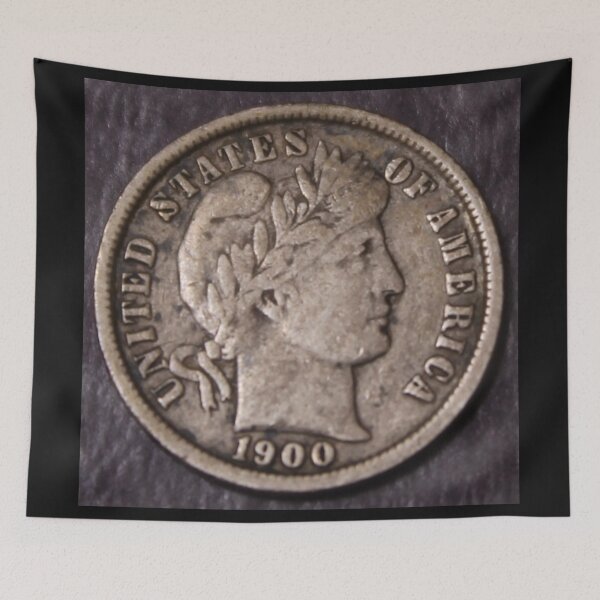 Item preview, 1900 O Barber Dime VF designed and sold by coinsxcrochet.