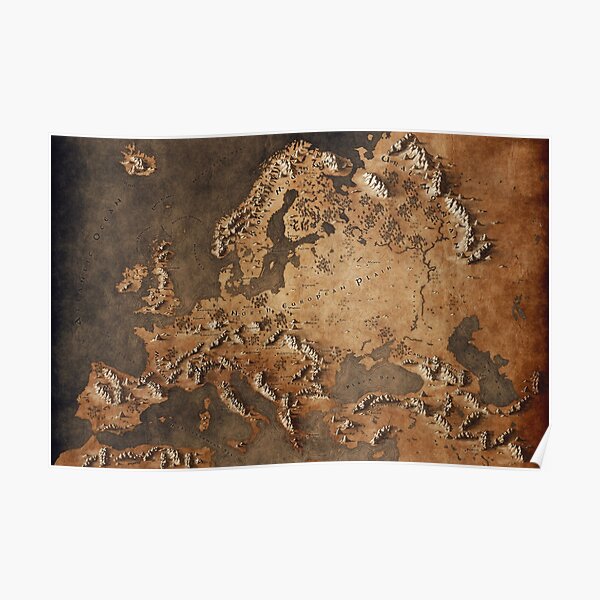 Fantasy Maps Posters Redbubble