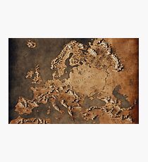 Map of Europe - Fantasy Theme Photographic Print