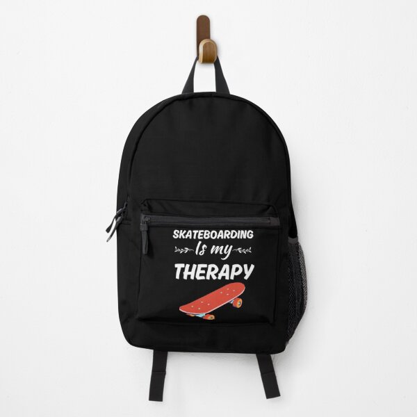 Item preview, Skateboarding is my therapy, funny skateboard rider enthusiast and fan saying or quote designed and sold by NBSStore.