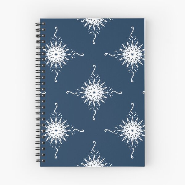 Item preview, White Stars and Ribbons on Dark Blue Co-ordinate designed and sold by KathyLav.