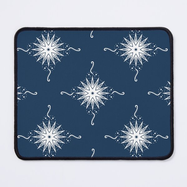 Item preview, White Stars and Ribbons on Dark Blue Co-ordinate designed and sold by KathyLav.