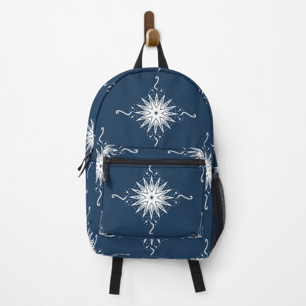 Item preview, White Stars and Ribbons on Dark Blue Co-ordinate designed and sold by KathyLav.
