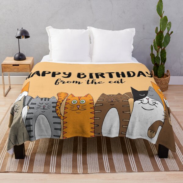 Item preview, Happy Birthday From the Cat designed and sold by HotHibiscus.