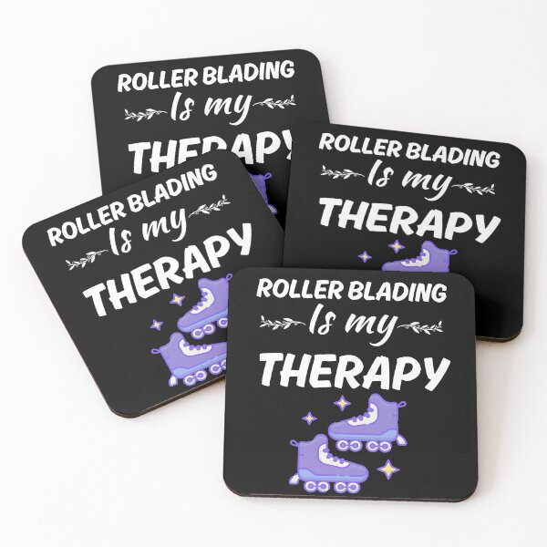 Item preview, Rollerblading is my therapy, or inline skating hobby lover designed and sold by NBSStore.