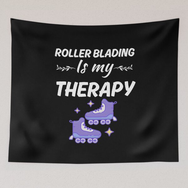 Item preview, Rollerblading is my therapy, or inline skating hobby lover designed and sold by NBSStore.