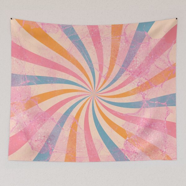Item preview, Abstract Retro Candy Cane Swirl designed and sold by RinaGArt.