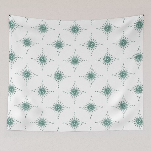 Item preview, Green Stars and Ribbons on White Co-ordinate designed and sold by KathyLav.