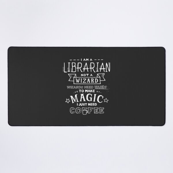 Item preview, Librarian Wizard Coffee Clever Funny designed and sold by Eurokollektiv.