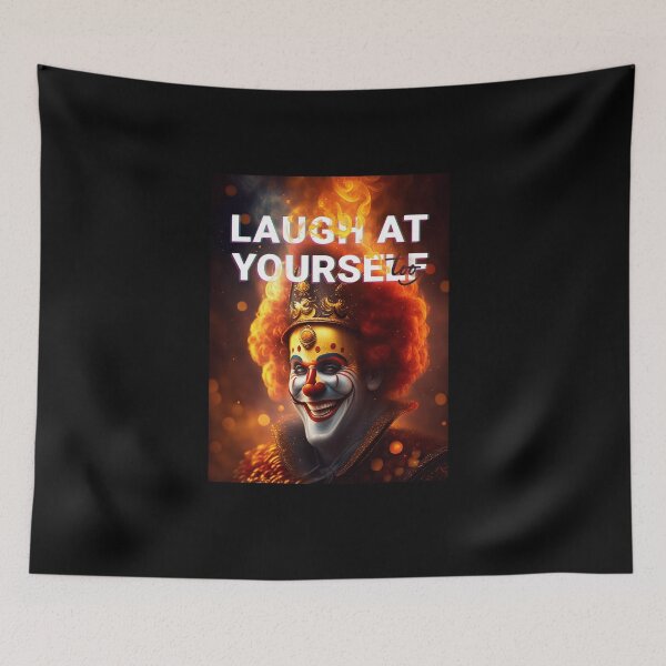 Item preview, Laugh at yourself too - Clown in fire designed and sold by BubblyDelight.