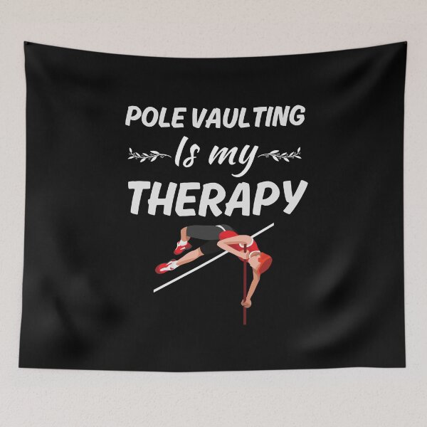 Item preview, Pole vaulting is my therapy, pole vault sport jumping saying designed and sold by NBSStore.