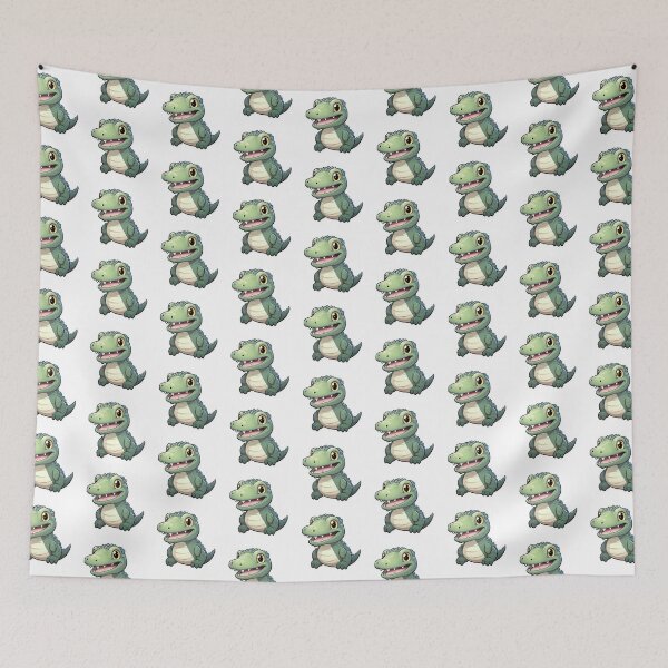 Item preview, Crocodile Kawaii African Animal Inspired Art and Stickers designed and sold by CDC40.