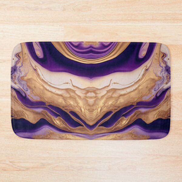 Item preview, Abstract Golden Purple Marble designed and sold by RinaGArt.