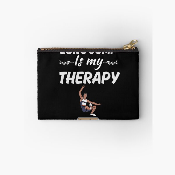 Item preview, Long jump is my therapy, long jumper sport fan saying designed and sold by NBSStore.