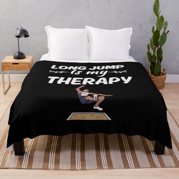 Item preview, Long jump is my therapy, long jumper sport fan saying designed and sold by NBSStore.