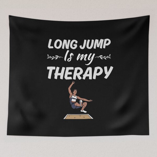 Item preview, Long jump is my therapy, long jumper sport fan saying designed and sold by NBSStore.