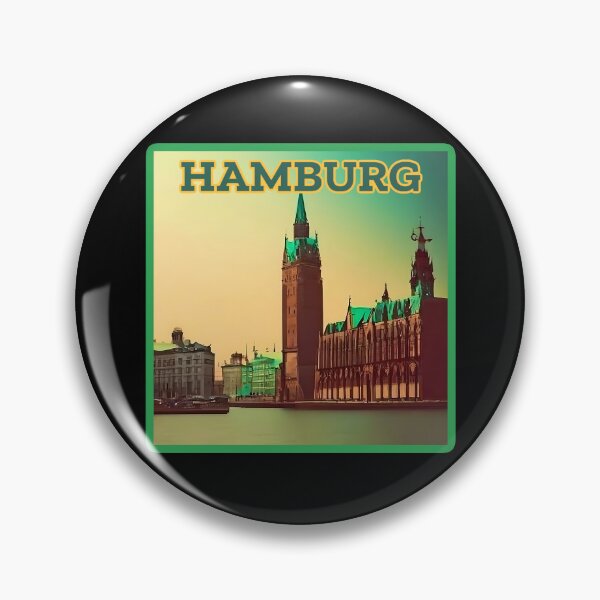 Item preview, Architectural landscape of Hamburg, germany. Retro Hamburg travel design. designed and sold by Unitepeople.