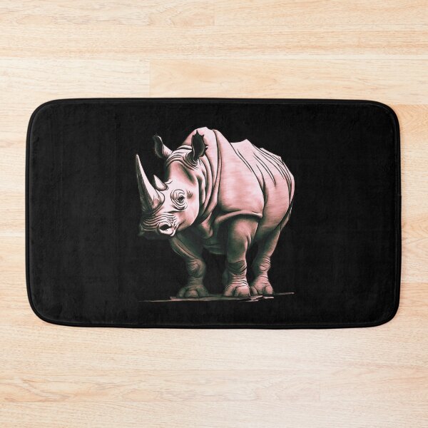 Item preview, Rhinoceros Power and Strength of Africa Pink designed and sold by Aquillashop.