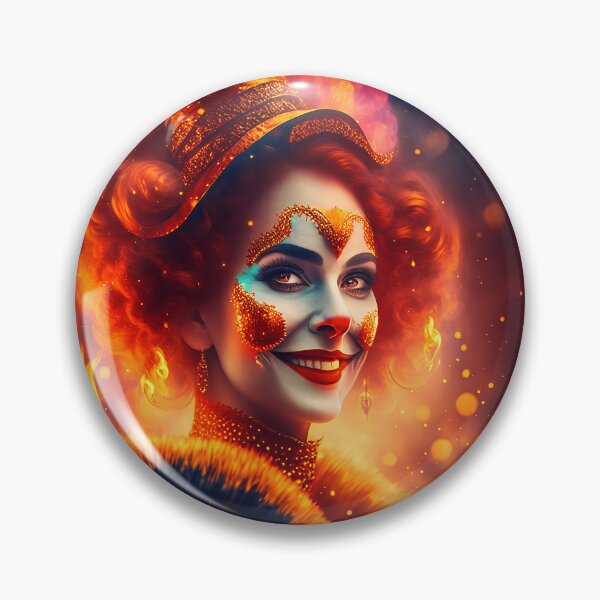 Item preview, Laugh at yourself too - Clown in fire designed and sold by BubblyDelight.