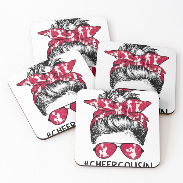 Item preview, Cheer Cousin Cheerleader Cousin Life Messy Bun Mother's Day designed and sold by SpeedyPrints.