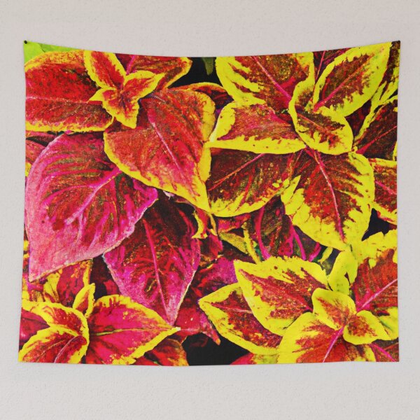 Item preview, Vibrant Neon burst Leaves designed and sold by Health And Fitness Posts e-Store.