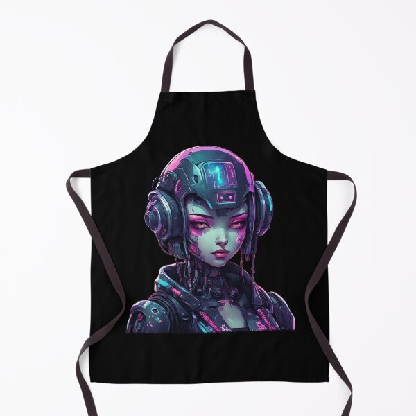 Item preview, Cyberpunk Cyborg Girl, Unique Design  designed and sold by Burn-Ego.