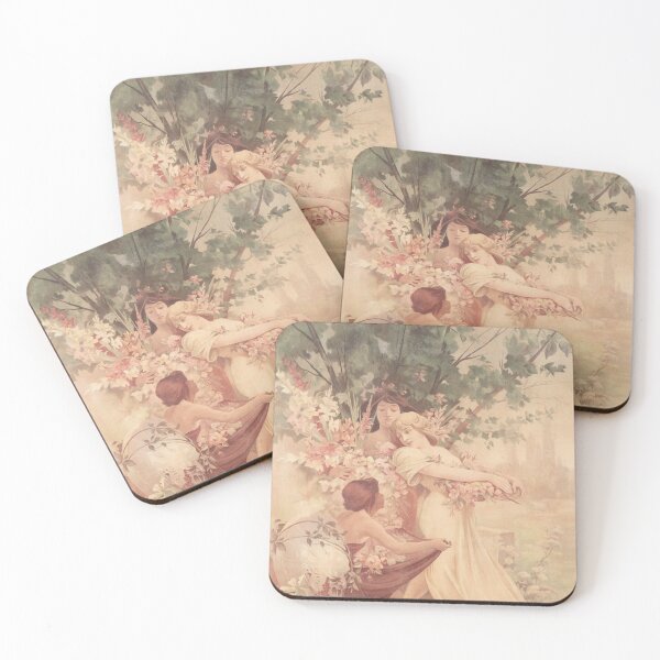 Item preview, Spirit Of Spring, (1894), by Alphonse Mucha. HIGH DEFINITION (Restored by Mindthecherry) designed and sold by MINDTHECHERRY.