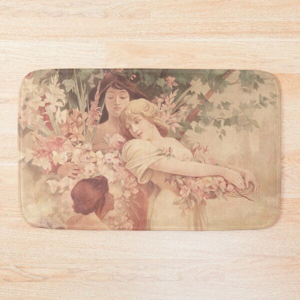 Item preview, Spirit Of Spring, (1894), by Alphonse Mucha. HIGH DEFINITION (Restored by Mindthecherry) designed and sold by MINDTHECHERRY.