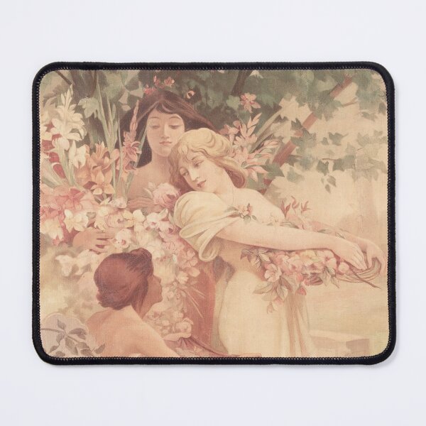 Item preview, Spirit Of Spring, (1894), by Alphonse Mucha. HIGH DEFINITION (Restored by Mindthecherry) designed and sold by MINDTHECHERRY.