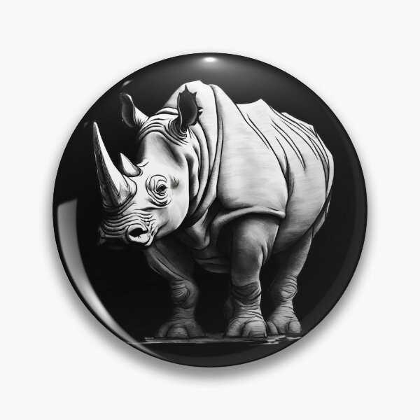 Item preview, Rhinoceros Power and Strength of Africa Gray designed and sold by Aquillashop.