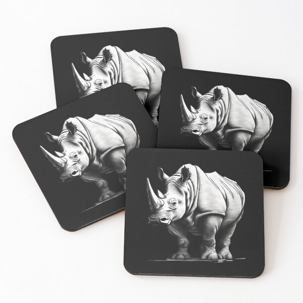 Item preview, Rhinoceros Power and Strength of Africa Gray designed and sold by Aquillashop.