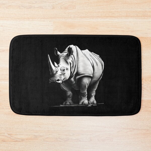 Item preview, Rhinoceros Power and Strength of Africa Gray designed and sold by Aquillashop.