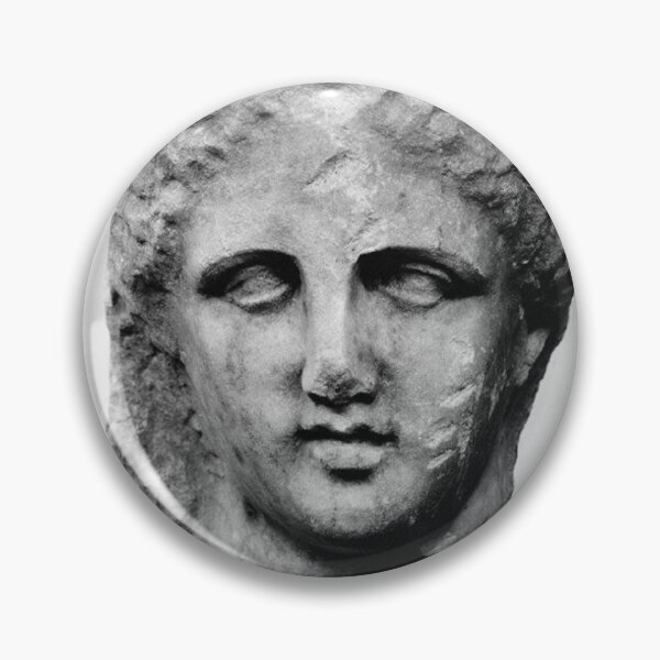 Item preview, Marble head of a woman from a grave marker - greek attic designed and sold by Mapsart-.