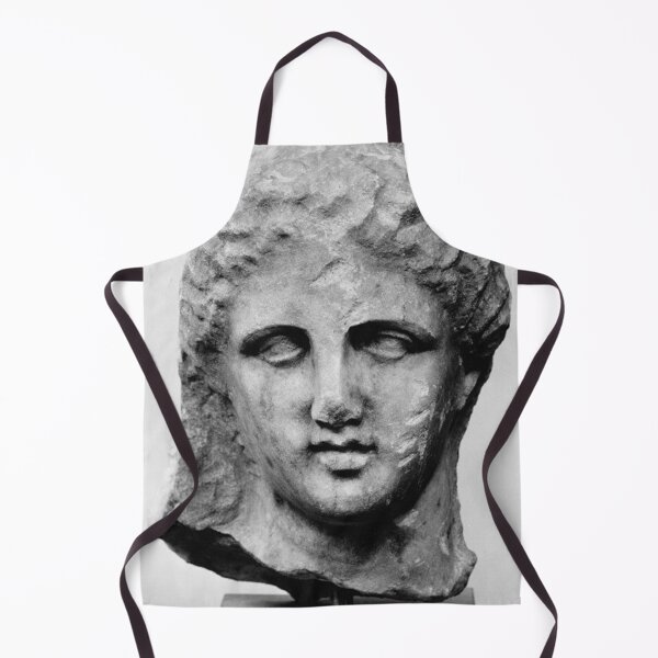Item preview, Marble head of a woman from a grave marker - greek attic designed and sold by Mapsart-.