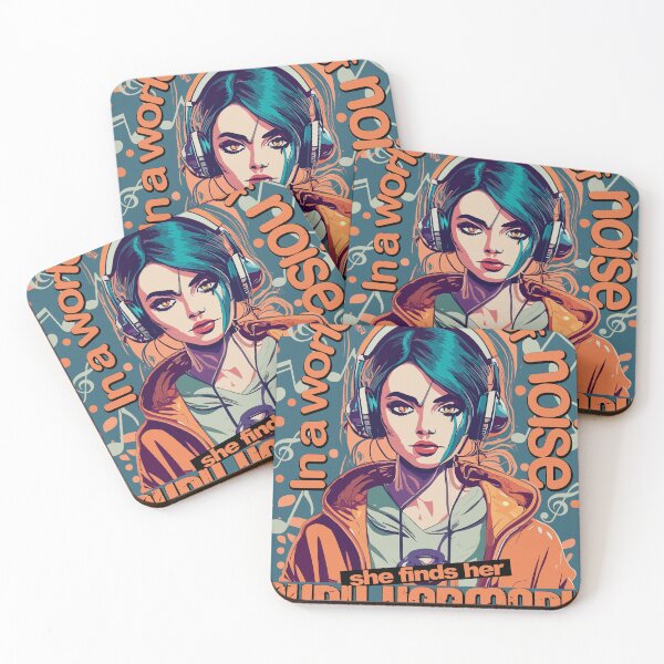 Item preview, In a world of noise, she finds her punk harmony designed and sold by Concept-Hub.