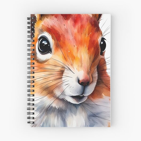 Item preview, Colorful Watercolor Funny Squirrel Portrait designed and sold by anyasevchenko.
