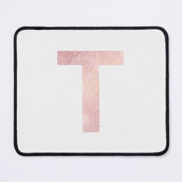 Item preview, Initial T with pink marble effect designed and sold by alessiazoe.