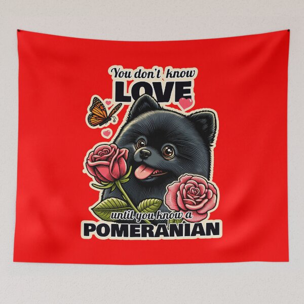 Item preview, Pomeranian Valentine's day designed and sold by ThisDress.