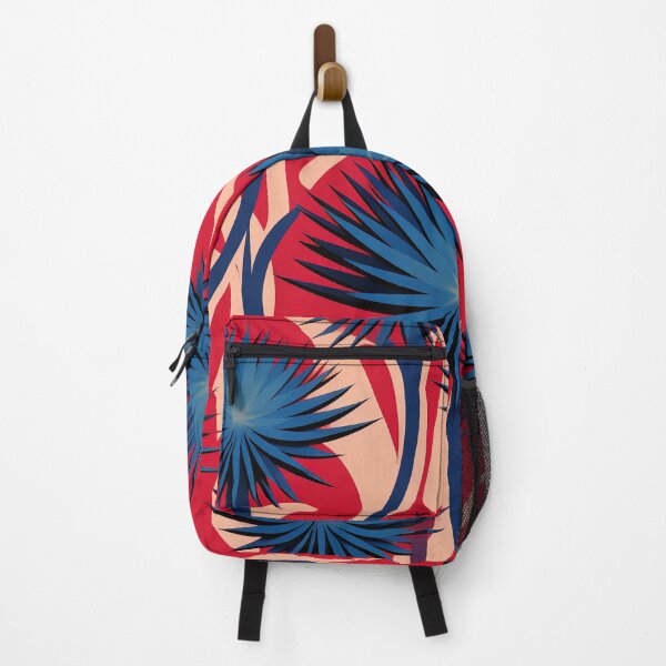 Item preview, Modern abstract thistle red and blue designed and sold by Meeheemaha.