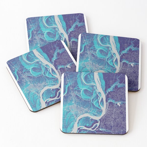 Item preview, Memphis area on the Mississippi River, in glacial designed and sold by DreamingBeetle.