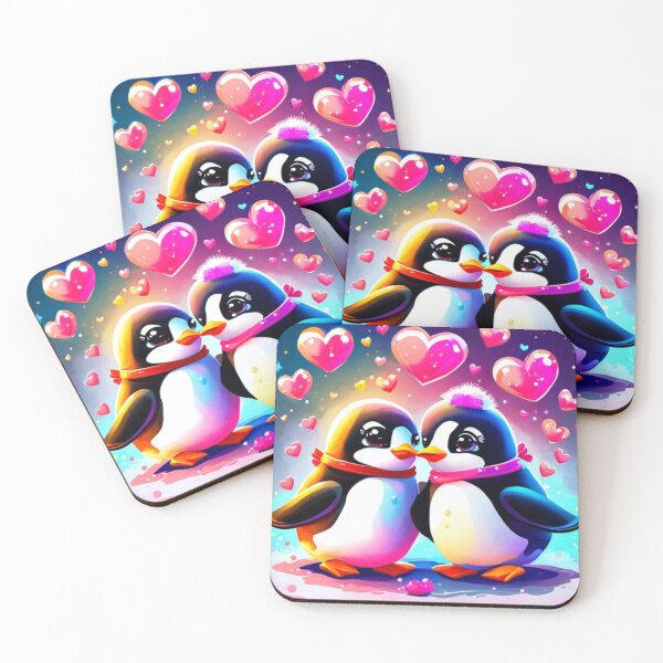 Item preview, Dear penguins and hearts designed and sold by catcraftss.