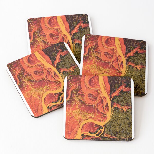 Item preview, Memphis area on the Mississippi River, in volcanic designed and sold by DreamingBeetle.