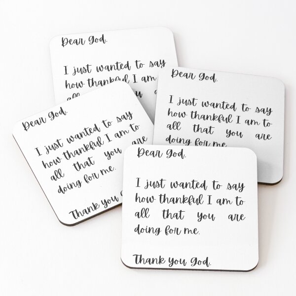 Item preview, Dear God, Thank you God - Gratitude Quote designed and sold by CoolBuddyCool.