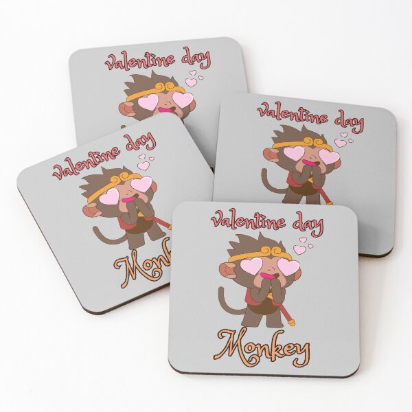 Item preview, happy valentine day monkey designed and sold by Jemsruk.
